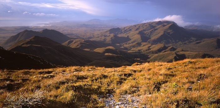 Evening Light paints Mt Gaffney and Isolated Hill.image