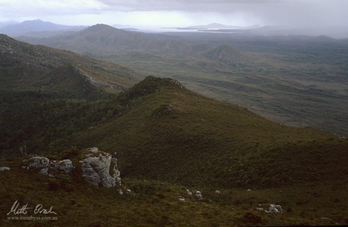 Davey Sugarloaf and Port Davey, from the western ascent of Greysimage