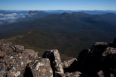 The remainder of day 2 was spent toiling throught the heat as we ascended first Mt Wylly and then finally summit camping Mt Victoria Cross (middle right)